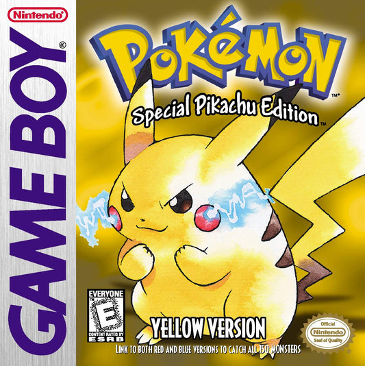 Pokemon Yellow Version - Special Pikachu Edition New Save Battery