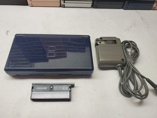 Navy Blue Nintendo Ds Lite & OEM Charger Fully Working REGION FREE GBA
