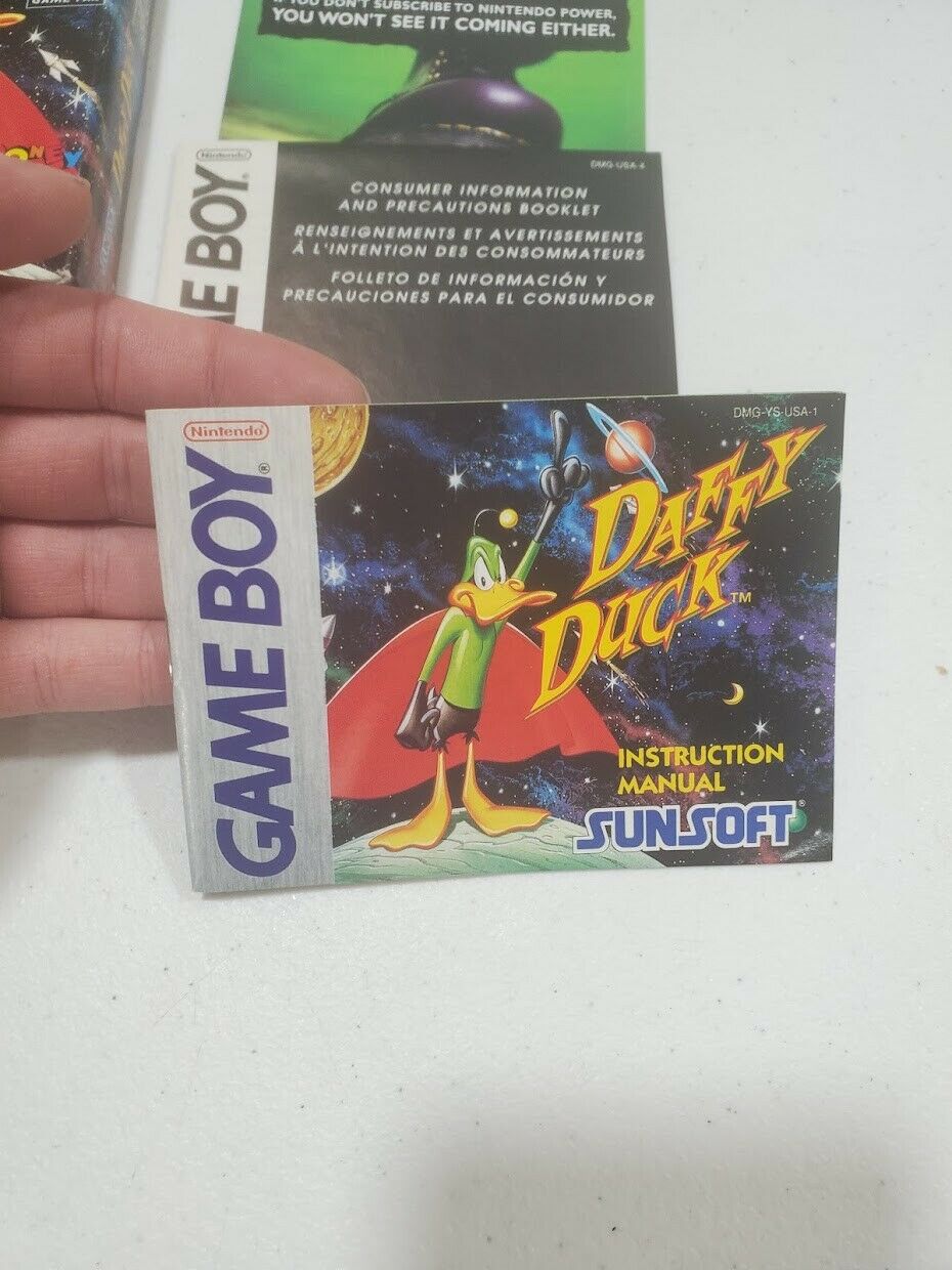 Daffy Duck (Nintendo Game Boy, 1995) 100% Complete and Authentic CIB Very RARE