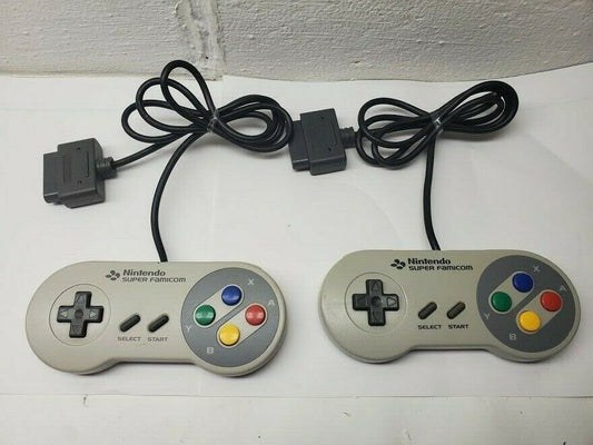 Lot of 2 Super Famicom Controller 2x Official Nintendo for SNES TESTED US Seller