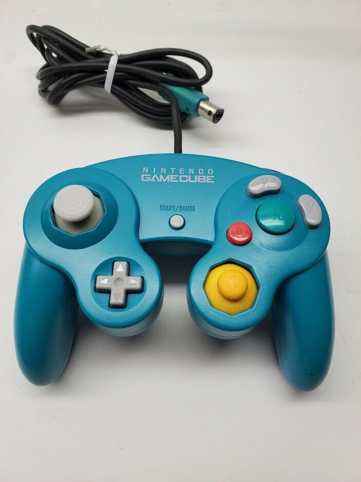 Nintendo Gamecube Controller - Emerald Blue RARE! OEM | AUTHENTIC | TESTED