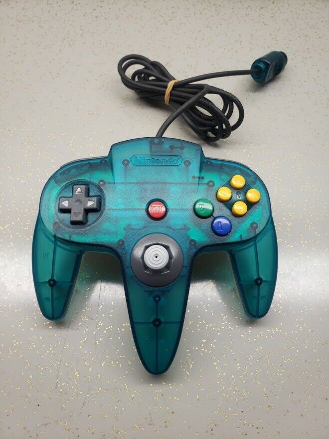 Nintendo N64 Ice Blue Controller OEM Funtastic Excellent CONDITION TIGHT STICK