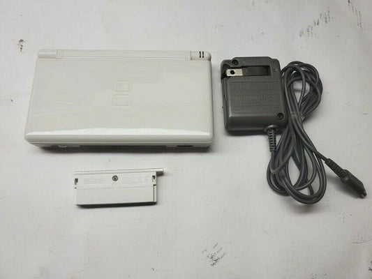 White Nintendo Ds Lite & OEM Charger Fully Working REGION FREE GBA